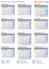 Kalender 2015 mit Ferien und Feiertagen Troms und Finnmark