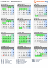 Kalender 2015 mit Ferien und Feiertagen Niederösterreich