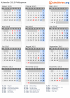 Kalender 2015 mit Ferien und Feiertagen Philippinen