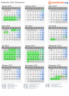 Kalender 2015 mit Ferien und Feiertagen Masowien