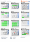Kalender 2015 mit Ferien und Feiertagen Podlachien