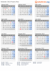 Kalender 2015 mit Ferien und Feiertagen Puerto Rico