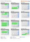 Kalender 2015 mit Ferien und Feiertagen Basel-Stadt