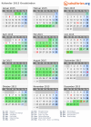 Kalender 2015 mit Ferien und Feiertagen Graubünden