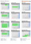 Kalender 2015 mit Ferien und Feiertagen Jura
