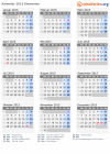 Kalender 2015 mit Ferien und Feiertagen Slowenien