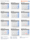 Kalender 2015 mit Ferien und Feiertagen Sudan