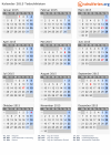 Kalender 2015 mit Ferien und Feiertagen Tadschikistan