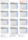 Kalender 2015 mit Ferien und Feiertagen Tschad