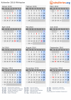 Kalender 2016 mit Ferien und Feiertagen Äthiopien