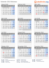 Kalender 2016 mit Ferien und Feiertagen Bahamas