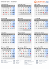 Kalender 2016 mit Ferien und Feiertagen Brasilien
