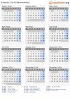 Kalender 2016 mit Ferien und Feiertagen Elfenbeinküste