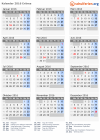Kalender 2016 mit Ferien und Feiertagen Eritrea