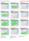Kalender 2016 mit Ferien und Feiertagen Limoges