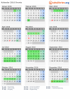 Kalender 2016 mit Ferien und Feiertagen Drente