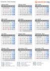 Kalender 2016 mit Ferien und Feiertagen Italien