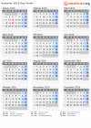 Kalender 2016 mit Ferien und Feiertagen Kap Verde