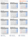 Kalender 2016 mit Ferien und Feiertagen Kenia