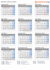 Kalender 2016 mit Ferien und Feiertagen Lesotho