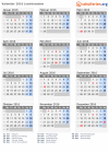Kalender 2016 mit Ferien und Feiertagen Liechtenstein