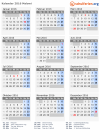 Kalender 2016 mit Ferien und Feiertagen Malawi