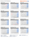 Kalender 2016 mit Ferien und Feiertagen Moldawien