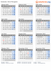 Kalender 2016 mit Ferien und Feiertagen Mongolei