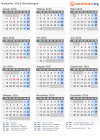 Kalender 2016 mit Ferien und Feiertagen Montenegro