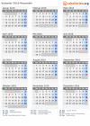 Kalender 2016 mit Ferien und Feiertagen Mosambik