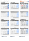 Kalender 2016 mit Ferien und Feiertagen Nepal