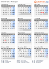 Kalender 2016 mit Ferien und Feiertagen Nicaragua