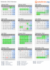 Kalender 2016 mit Ferien und Feiertagen Kärnten