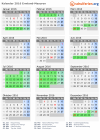 Kalender 2016 mit Ferien und Feiertagen Ermland-Masuren