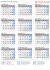 Kalender 2016 mit Ferien und Feiertagen Rumänien