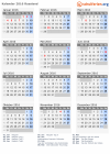 Kalender 2016 mit Ferien und Feiertagen Russland