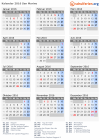 Kalender 2016 mit Ferien und Feiertagen San Marino