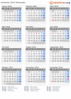 Kalender 2016 mit Ferien und Feiertagen Schweden