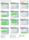 Kalender 2016 mit Ferien und Feiertagen Graubünden