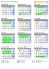 Kalender 2016 mit Ferien und Feiertagen Neuenburg