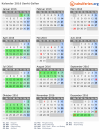 Kalender 2016 mit Ferien und Feiertagen Sankt Gallen