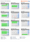 Kalender 2016 mit Ferien und Feiertagen Solothurn