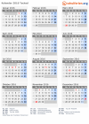 Kalender 2016 mit Ferien und Feiertagen Tschad