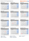 Kalender 2017 mit Ferien und Feiertagen Äquatorialguinea