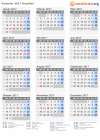Kalender 2017 mit Ferien und Feiertagen Brasilien