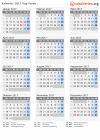 Kalender 2017 mit Ferien und Feiertagen Kap Verde