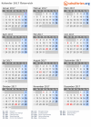 Kalender 2017 mit Ferien und Feiertagen Österreich