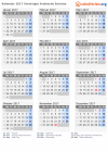 Kalender 2017 mit Ferien und Feiertagen Vereinigte Arabische Emirate