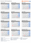 Kalender 2018 mit Ferien und Feiertagen Argentinien