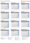 Kalender 2018 mit Ferien und Feiertagen Brasilien